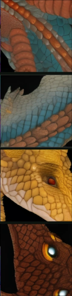 dragon horn and scales: result